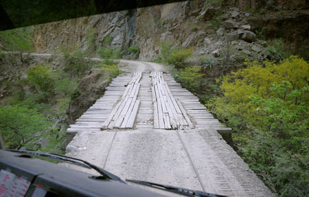 Overland driving Copper Canyon Mexico